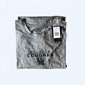 Champion Men's Houston Cougars Long Sleeve Tee Shirt Licensed Gray Size 2XL